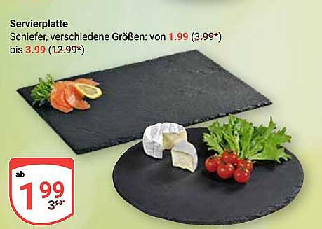 Servierplatte aus Schiefer - Ab 1,99 €