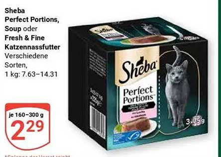 Sheba Perfect Portions, Soup oder Fresh & Fine Katzennassfutter