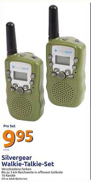 Silvergear Walkie-Talkie-Set