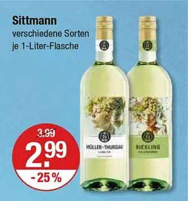 Sittmann verschiedene Sorten je 1-Liter-Flasche
