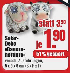 Solar-Deko »Bauernhoftiere«