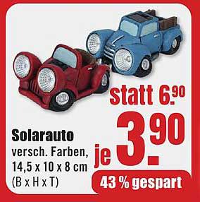 Solarauto in verschiedenen Farben