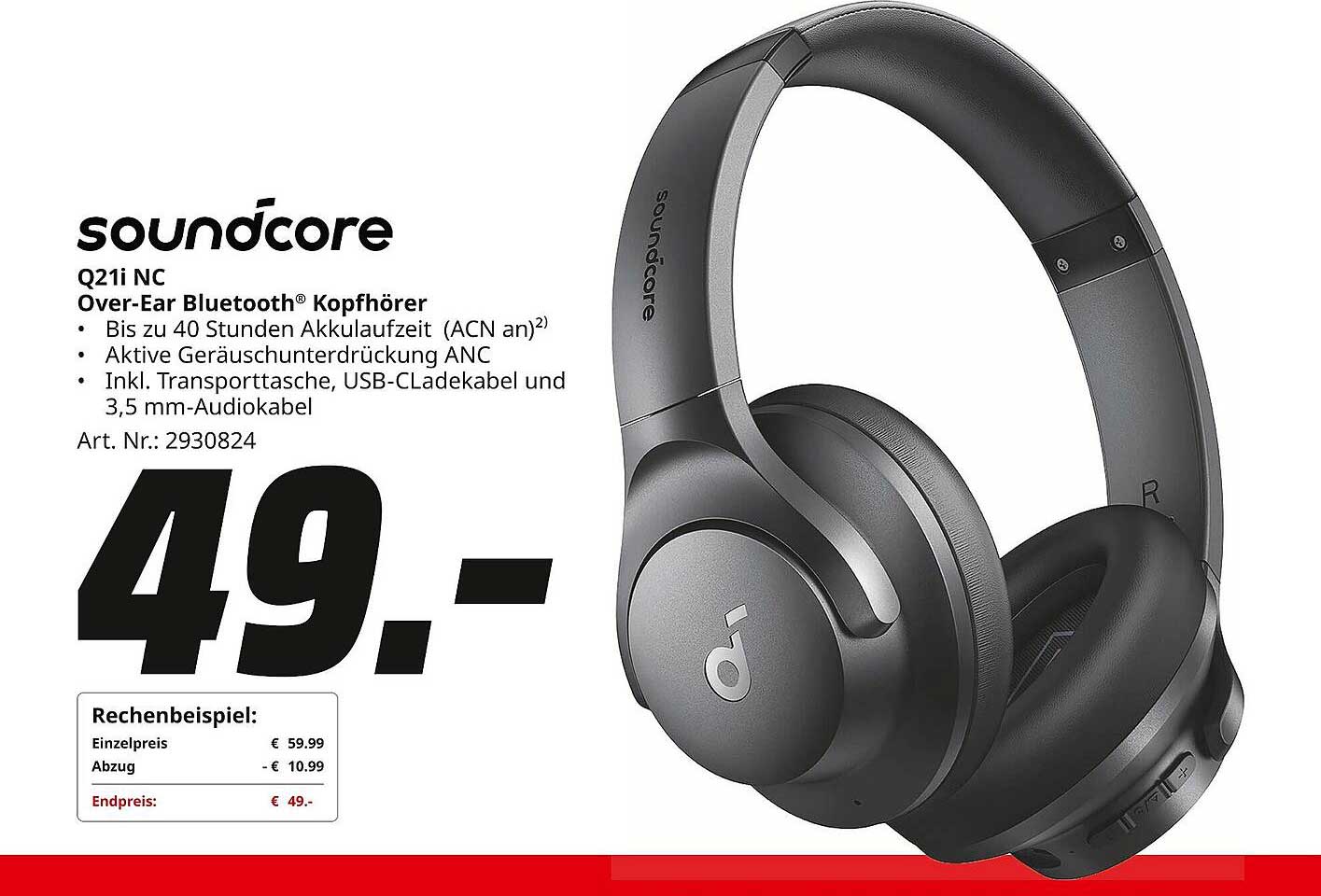 soundcore Q21i NC Over-Ear Bluetooth® Kopfhörer
