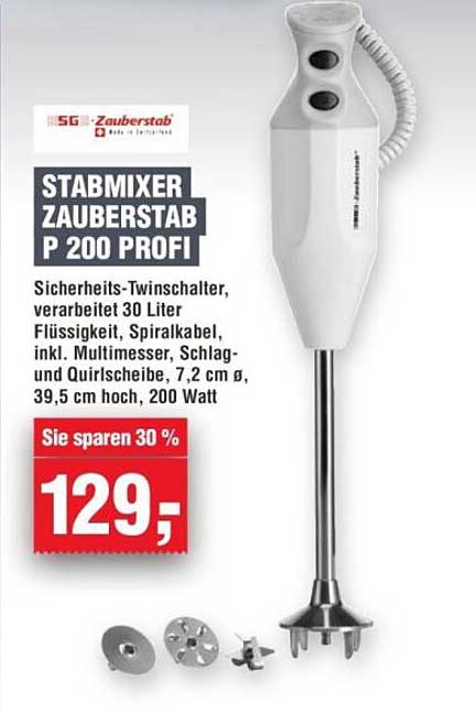 Stabmixer Zauberstab P 200 Profi