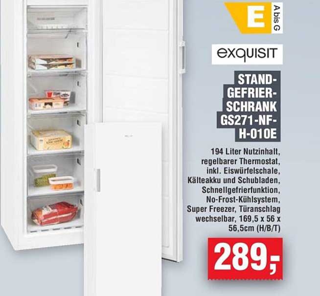 STAND-GEFRIERSCHRANK GS271-NF-H-010E