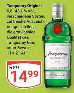 Tanqueray Original 0,0–43,1 % Vol., 0,7 l