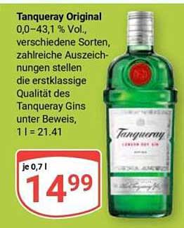 Tanqueray Original Gin 0,0–43,1 % Vol.