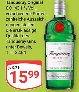 Tanqueray Original Gin 0,7 L