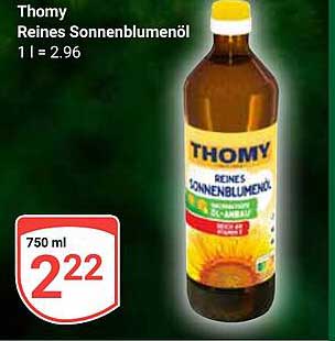 Thomy Reines Sonnenblumenöl 750 ml