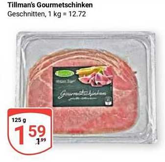 Tillman's Gourmet-Schinken, geschnitten, 125 g