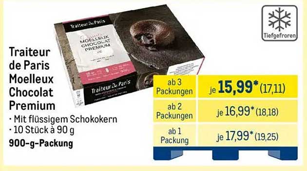 Traiteur de Paris Moelleux Chocolat Premium 900-g-Packung