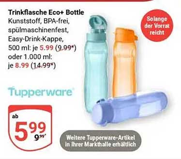 Trinkflasche Eco+ Bottle von Tupperware