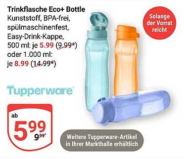 Trinkflasche Eco+ Bottle von Tupperware