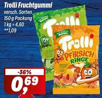 Trolli Fruchtgummi - verschiedene Sorten 150 g