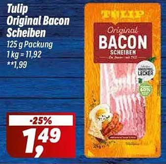 Tulip Original Bacon Scheiben 125 g
