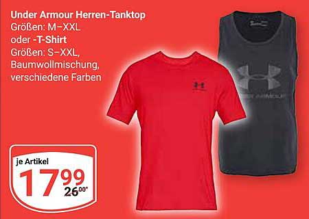 Under Armour Herren-Tanktop oder T-Shirt