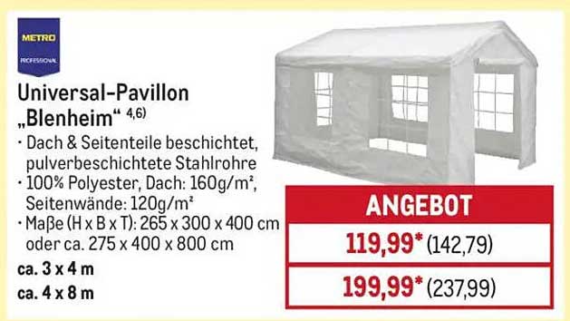Universal-Pavillon „Blenheim“ 4,6