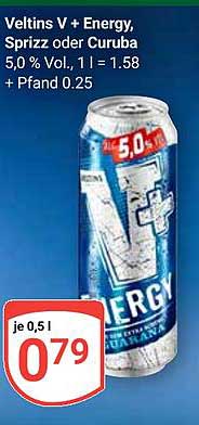 Veltins V + Energy, Sprizz oder Curuba
