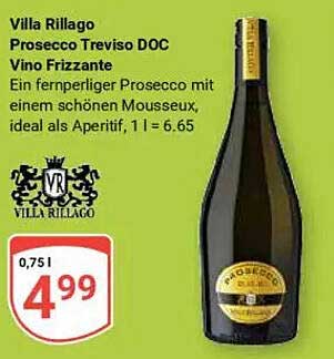 Villa Rillago Prosecco Treviso DOC Vino Frizzante