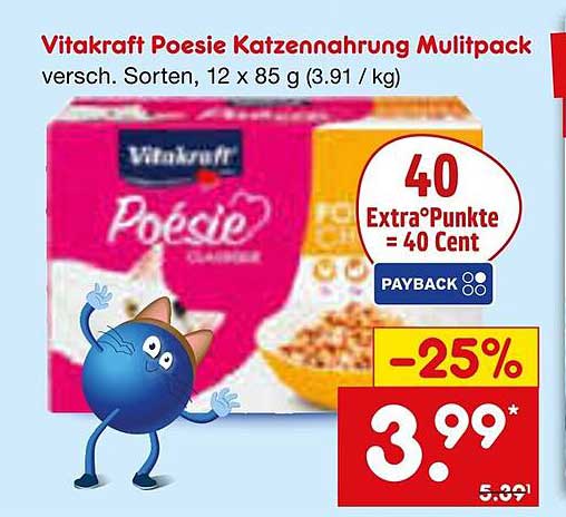 Vitakraft Poesie Katzennahrung Multipack 12 x 85 g