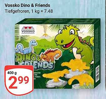 Vossko Dino & Friends Tiefgefroren 400 g