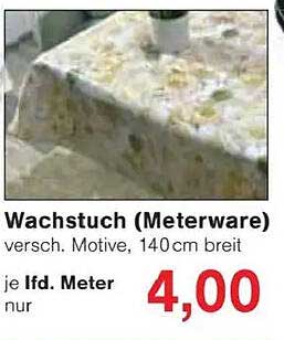 Wachstuch (Meterware) - verschiedene Motive, 140 cm breit