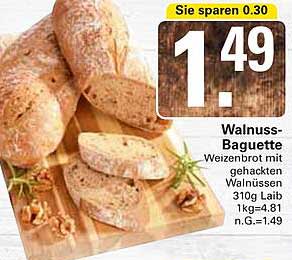 Walnuss-Baguette