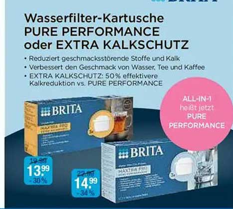 Wasserfilter-Kartusche PURE PERFORMANCE oder EXTRA KALKSCHUTZ