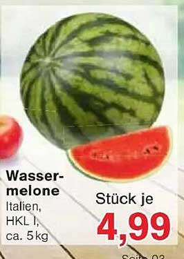 Wassermelone, Italien, HKL I, ca. 5 kg