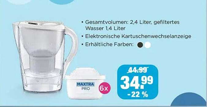 Wassertank Maxtra PRO mit 6 Filterkartuschen - jetzt zum Sparpreis!