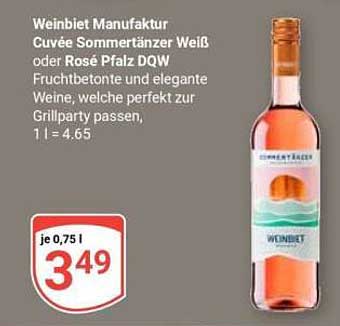 Weinbiet Manufaktur Cuvée Sommertänzer Weiß oder Rosé Pfalz DQW