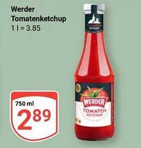 Werder Tomatenketchup 750 ml