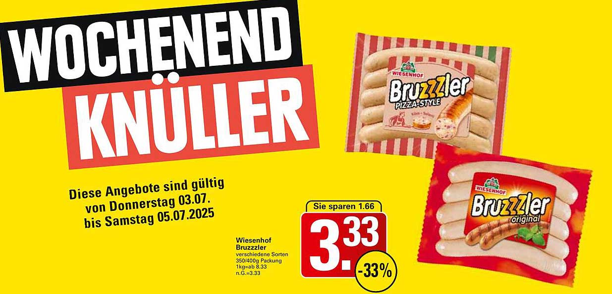Wiesenhof Bruzzler verschiedene Sorten 350/400g