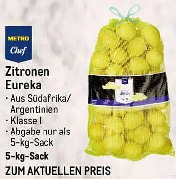Zitronen Eureka - 5-kg-Sack
