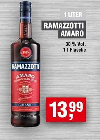 1 Liter Ramazzotti Amaro – 30 % Vol.