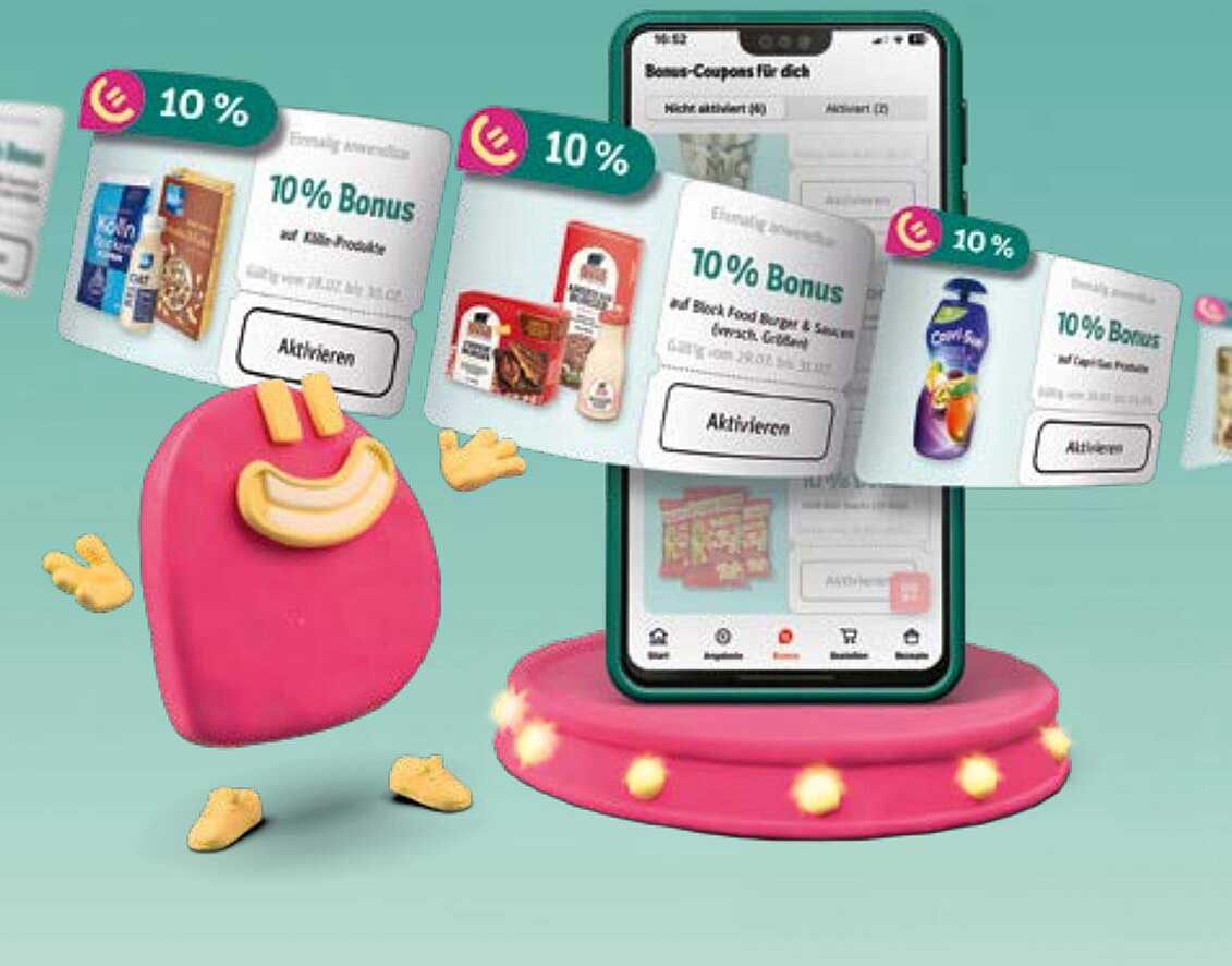 10% Bonus auf ausgewählte Produkte bei REWE