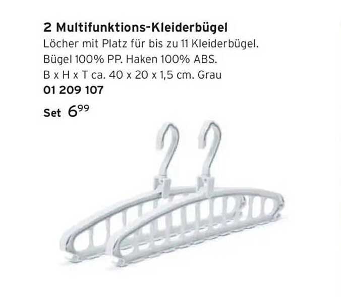 2 Multifunktions-Kleiderbügel