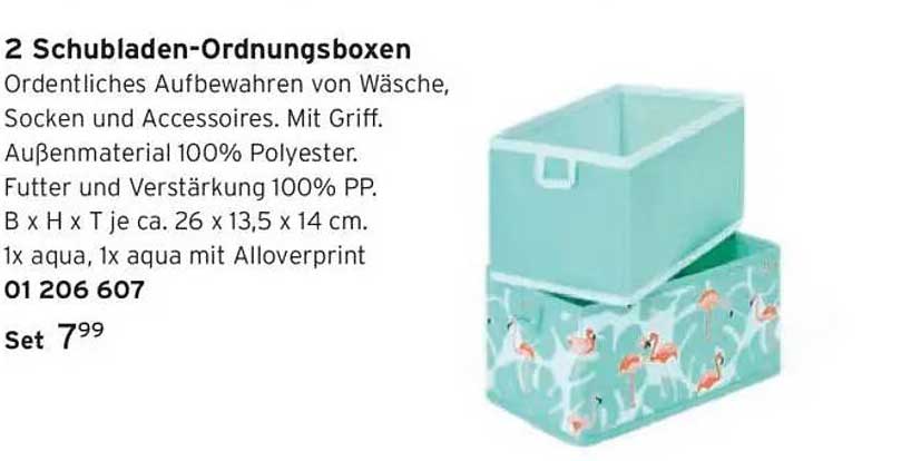 2 Schubladen-Ordnungsboxen