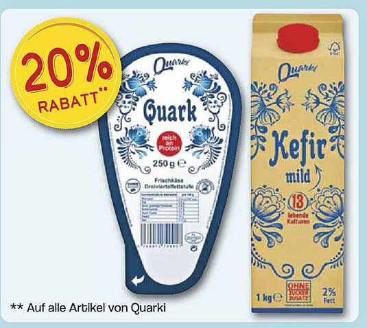 20% Rabatt auf alle Artikel von Quarki