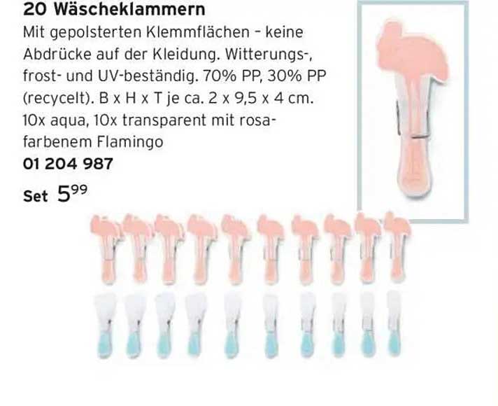 20 Wäscheklammern