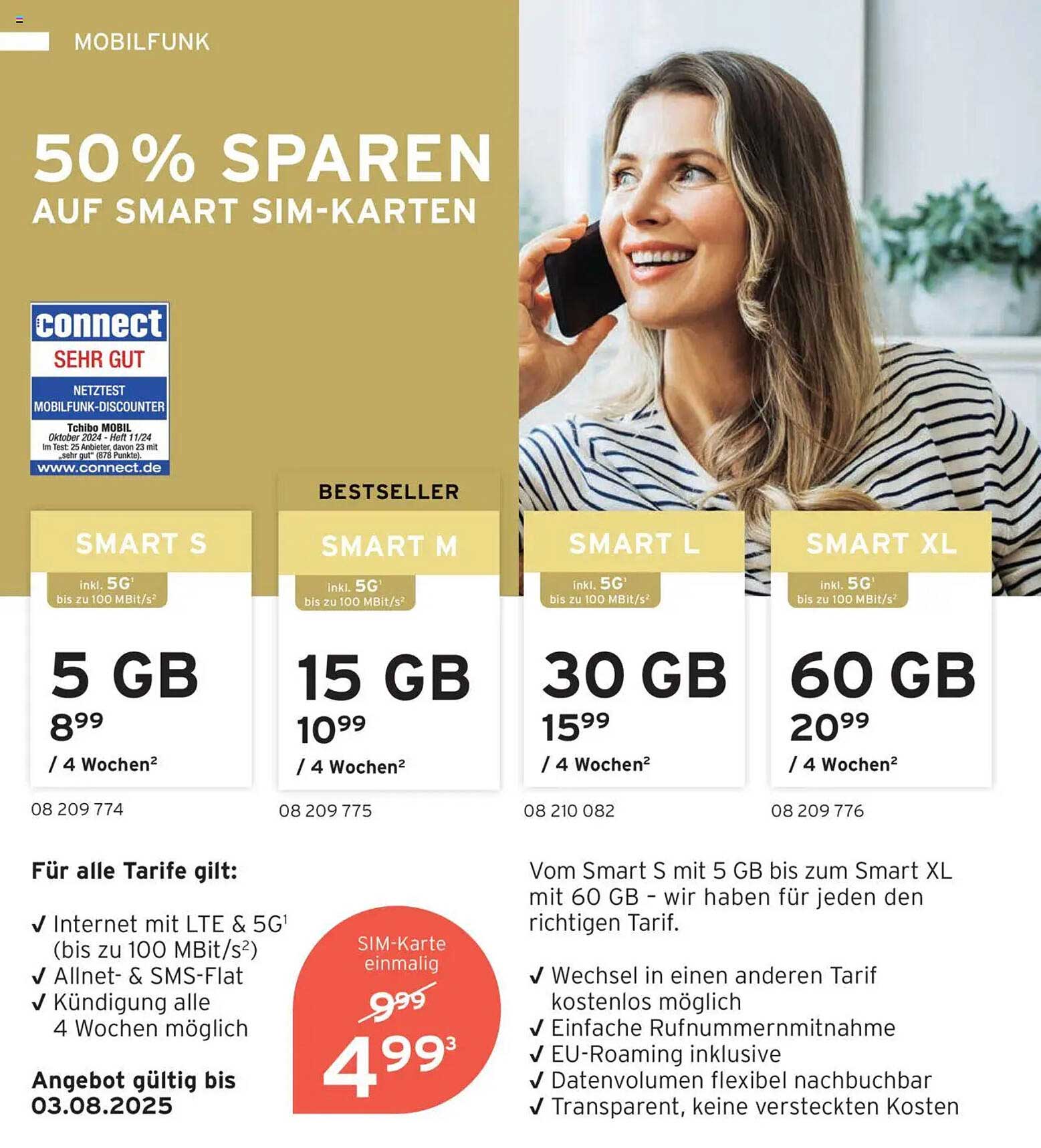 50% SPAREN AUF SMART SIM-KARTEN