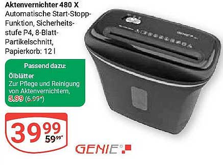 Aktenvernichter 480 X