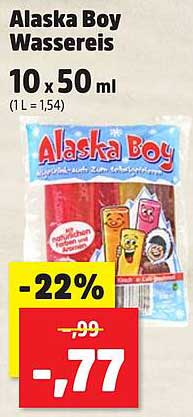 Alaska Boy Wassereis 10 x 50 ml