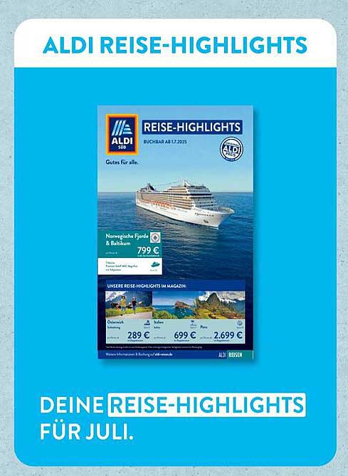 ALDI Reise-Highlights für Juli