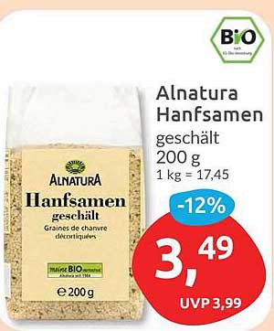 Alnatura Hanfsamen geschält 200 g