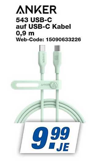 ANKER 543 USB-C auf USB-C Kabel 0,9 m