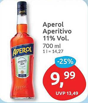 Aperol Aperitivo 11% Vol. 700 ml