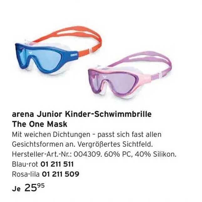 arena Junior Kinder-Schwimmbrille The One Mask