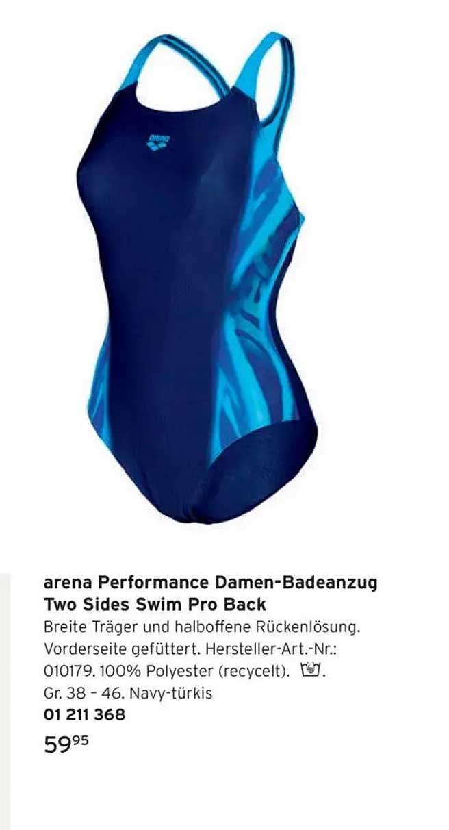 arena Performance Damen-Badeanzug Two Sides Swim Pro Back
