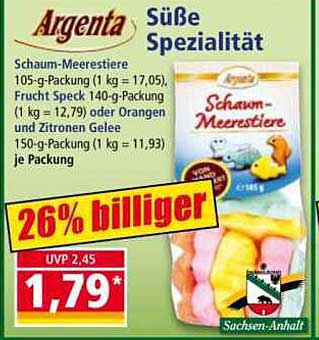 Argenta Süße Spezialität – Schaum-Meerestiere